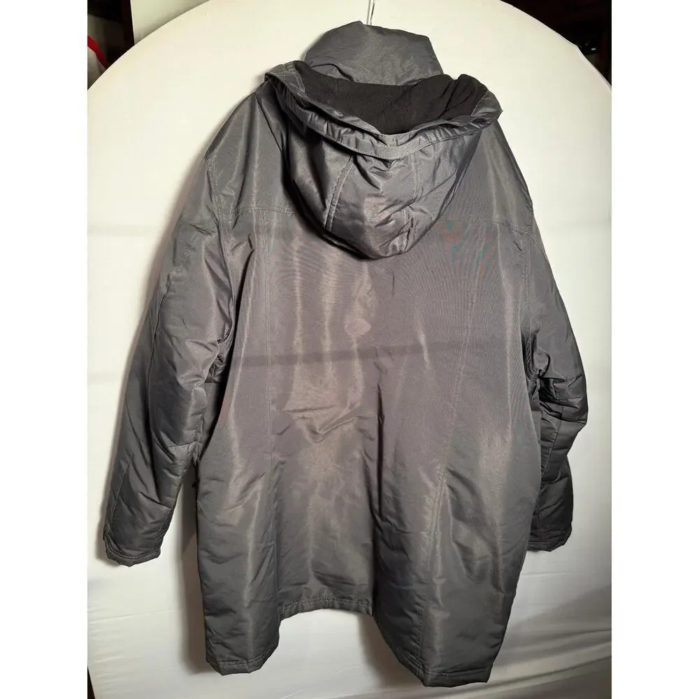 Canada Weather Gear Men's Charcoal Insulated Heavyweight Winter Parka Jacket